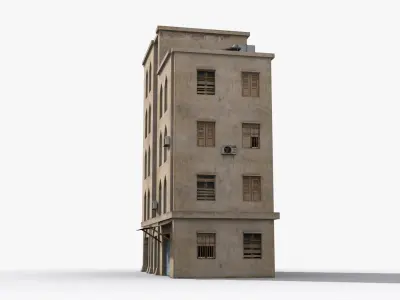 Arab Middle East Building x22 Low-poly 3D model