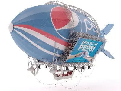 Advertising Zeppelin Pepsi 3D model