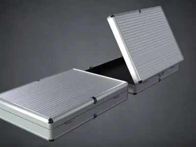 Two Briefcases Low-poly 3D model