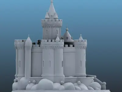 High-Detail Medieval Castle PM-108 3D print model
