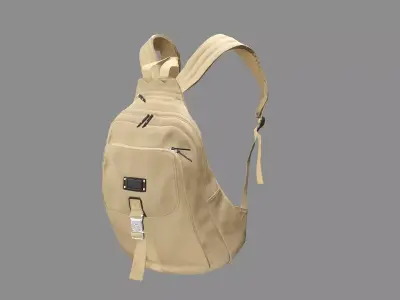 Backpack Camping Handle bag 04 Low-Poly 3D Model Low-poly 3D model