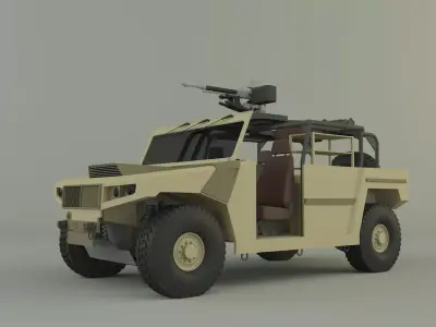 Arquus areg military vehicle 3D model