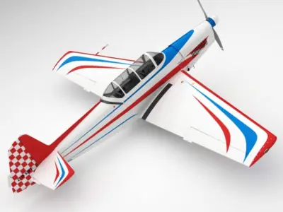 Zlin 526 F 3D model