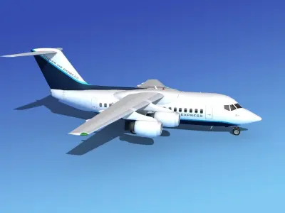 BAe 146-100 Denver Air Express 3D model