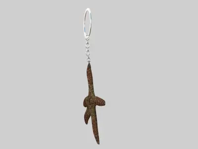 Starfish keychain 3D model