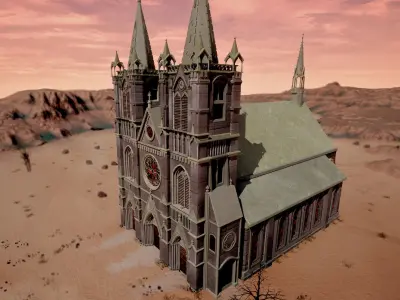 Temple church 3D model