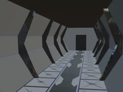 Space Station Low-poly 3D model