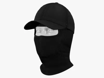Balaclava with Baseball Cap Game Ready PBR 4K Low-poly 3D model