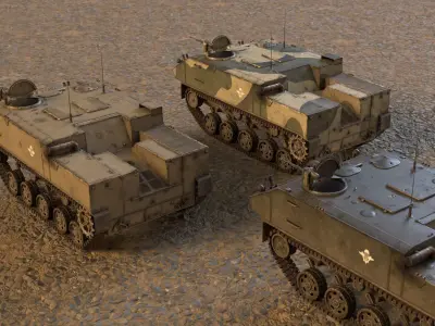 BTR-MDM Rakushka Low-poly 3D model