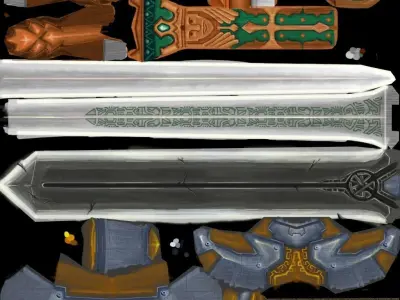 Finite Arms - Bundle Low-poly 3D model