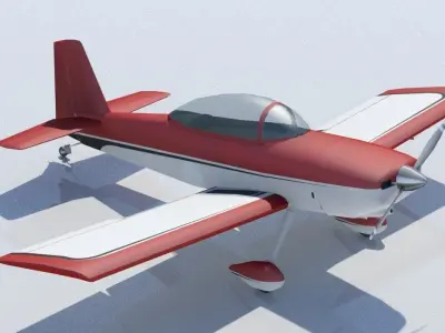 Vans RV8 Low poly static Low-poly 3D model