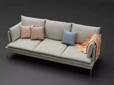 Furniture - Couch Sofa Free 3D model