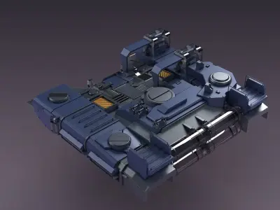 Mechanical Console Chair Future  Station  mechanical arm 3D model