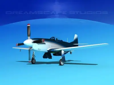 P-51 Mustang Sport V08 3D model