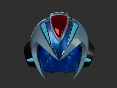 Megaman X Version Ka Helmet 3D model