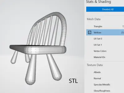 3D Green bench  3D model