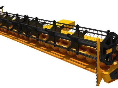 Yellow Threshing 3D model