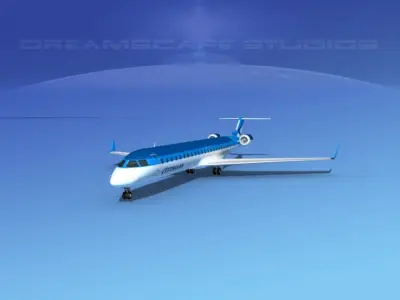 Bombardier CRJ1000 Estonian Air 3D model