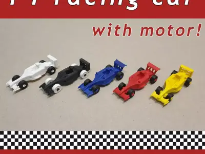 F1 racing micro car Free 3D model