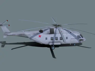 Mi-38 helicopter 3D model