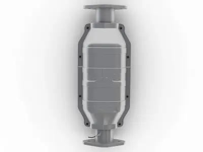 Catalytic Converter Low-poly 3D model