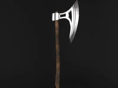 Battle Axe Breaker Free low-poly 3D model