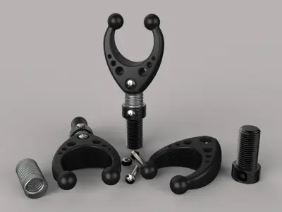 Prothesthic Driving Arm Support Free 3D model