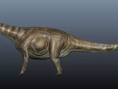 Apatosaurus dinosaur 3D model