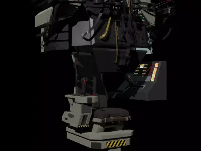 Sci-Fi Pilot-Command Chair 3D model