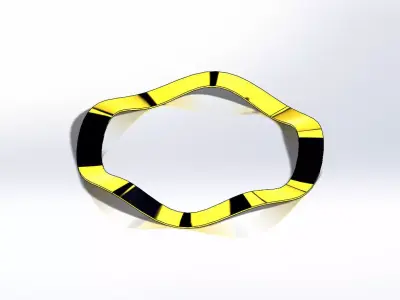 Pressure Washer Diameter 28 x 025 mm - Arruela de Pressao 3D model