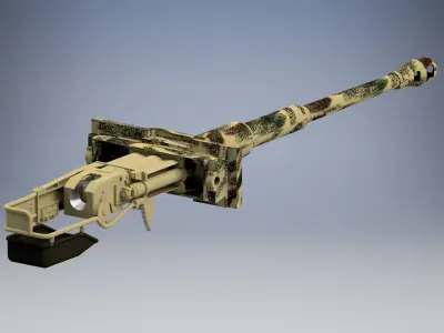 Kampfwagenkanone 88 mm KwK 36 L56 3D model