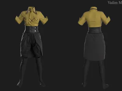 Female Outfit 3D model