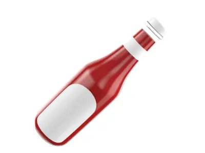 Ketchup Bottle 3D model