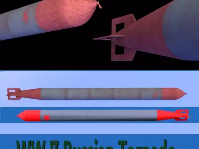 WW II Russian Torpedo Free 3D model