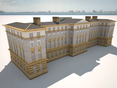 Neoclassical Building 164 3D model