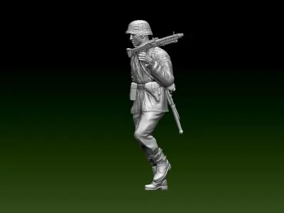German soldier 3D print model