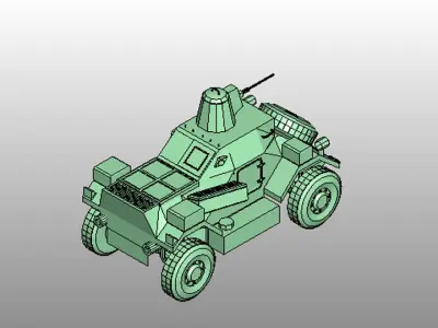 Armoured Car - Daimler Dingo 3D model