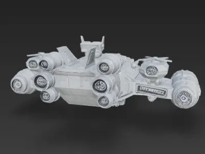 3D Printable Armada Bowbreaker Corvette 3D model