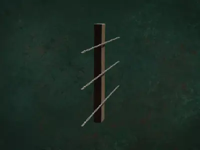 Military FencesWireB Series Metal Fortress Obstacle- N3P 3D model