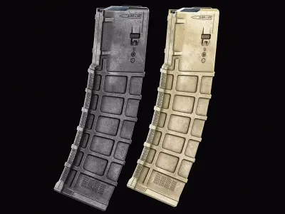 Magpul PMag40 Magazine Low-poly 3D model