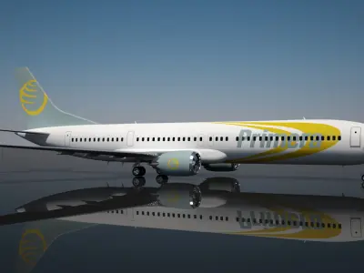 Primera Boeing 737 max 9 3D model