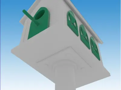 Church Bird House 3D model