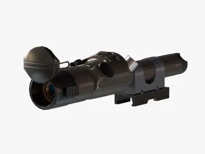 IZLID ULTRA High Power IR Laser LODs Game Ready Low-poly 3D model