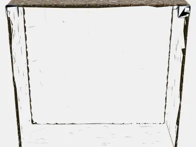 SOLLERON Stool outdoor Low-poly 3D model