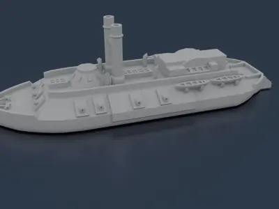 USS CAIRO 1861 3D print model