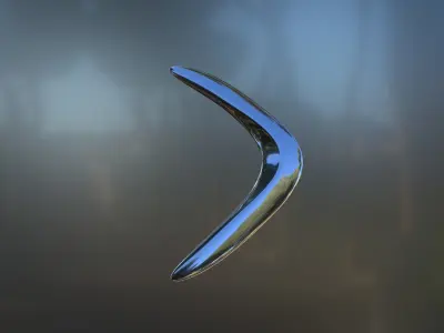 Boomerang Low-poly 3D model