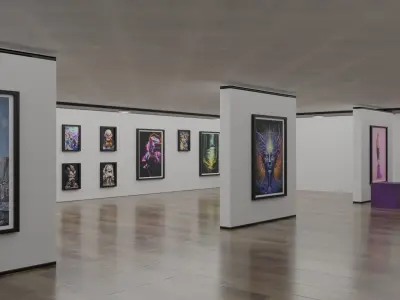 Art Gallery Free low-poly 3D model