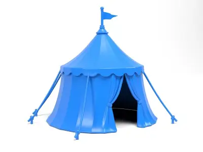 Ancient military tent 3D print model