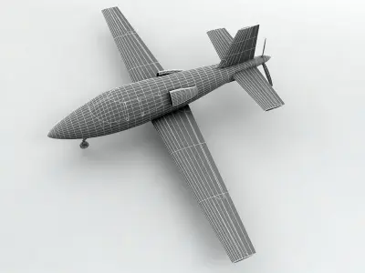 Cirrus VK 30 Aircraft Low-poly 3D model