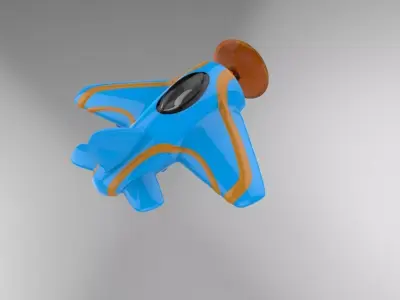 Toy plane 3D print model